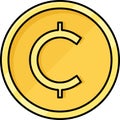 Cent or Centavo coin, monetary unit of many national currencies