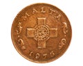 1 Cent George Cross coin, 1972~2007 Lira Circulation serie, Bank of Malta