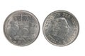 25 cent nederland coin Royalty Free Stock Photo