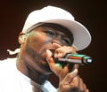 50 Cent Performs in Concert Royalty Free Stock Photo