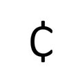 cent sign icon. Element of web icon with one color for mobile concept and web apps. Isolated cent sign icon can be used for web