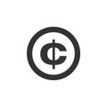 Cent Sign Logo Template Illustration Design. Vector EPS 10