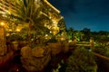 Centara Grand Mirage Beach Resort in night lights Royalty Free Stock Photo