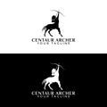 Centaur Archer Logo vector Illustration