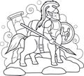 Centaur with a spear in his hand