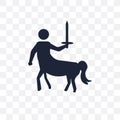 Centaur transparent icon. Centaur symbol design from Fairy tale Royalty Free Stock Photo