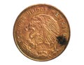5 Centavos coin, 1905~1992 - Estados Unidos Mexicanos Circulation serie, Bank of Mexico Royalty Free Stock Photo