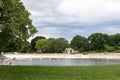 Centennial Beach Pool Closed with No People during the Summer in Suburban Naperville Illinois Royalty Free Stock Photo