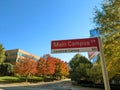 The Centennial Campus of North Carolina State University in Raleigh with fall colors Royalty Free Stock Photo