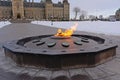 Centennial flame on parliament hill, Ottawa