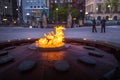 Centennial Flame & Peace Tower in Parliament building