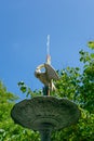 The Centennial Fountain at the Merrick Rose Garden in Evanston Illinois