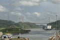 Centennial or Pan American Highway bridge, Panama Canal Royalty Free Stock Photo