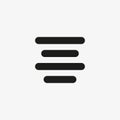 Center alignment vector icon. Document editor button sign for web site and mobile app