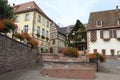 Center of Alsace village, France Royalty Free Stock Photo