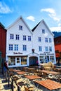 Center of Bergen, famous town in Norway