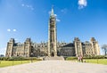 Center Block and the Peace Tower in Parliament Hill at Ottawa in Canada Royalty Free Stock Photo