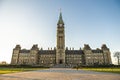 Center Block and the Peace Tower in Parliament Hill at Ottawa in Canada Royalty Free Stock Photo