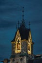 The Center Block and the Peace Tower in Parliament Hill, Ottawa, Canada. Royalty Free Stock Photo