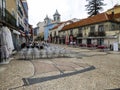 Center of Cacilhas, small village in Almada, city on the other side of river Tagus facing Lisbon, Portugal