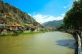 The center of the city of Amasya. Cultural and historical structure is under protection. Old wooden white and dark brown houses