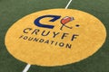 Center court logo of the Johan Cruyff Foundation