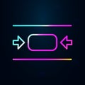 center, editorial nolan icon. Simple thin line, outline vector of Editorial design icons for ui and ux, website or mobile