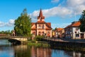 The center of Falun town with Kristine Church in Sweden