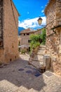 Center of Fornalutx village Royalty Free Stock Photo
