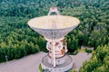 Center for long-distance space communications, satellite antenna Royalty Free Stock Photo