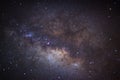 The center of the milky way galaxy, Long exposure photograph Royalty Free Stock Photo