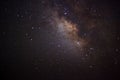 The center of the milky way galaxy, Long exposure photograph Royalty Free Stock Photo