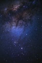 The center of milky way galaxy and space dust in the universe, Night starry sky with stars Royalty Free Stock Photo