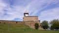 Narva fortress on the south side: fortress wall, castle, Long Herman tower.