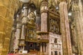 The huge pipe organ of the Duomo di Milano. Royalty Free Stock Photo