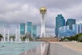 In the center of Nursultan Royalty Free Stock Photo