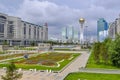 In the center of Nursultan Royalty Free Stock Photo