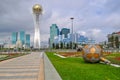 In the center of Nursultan Royalty Free Stock Photo