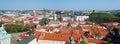 Center of the old European Vilnius city in Lithuania Royalty Free Stock Photo