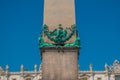 Bronze Lions that support the Vatican Obelisk at the center of St. PeterÃÂ´s Square