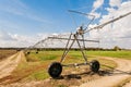 Center pivoting irrigation system. Royalty Free Stock Photo