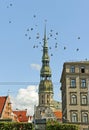 Center of Riga. Royalty Free Stock Photo