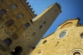 Center of San Gimignano small ancient city in Toscana, Italy Royalty Free Stock Photo