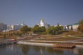 Center of Saransk with Cathedral Royalty Free Stock Photo