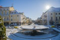 Center of spa town Frantiskovy Lazne Franzensbad - Czech Republic Royalty Free Stock Photo