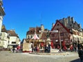 The center square of the old town of dijon, Dijon, France