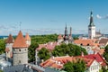 The center of Tallinn, the old city Royalty Free Stock Photo