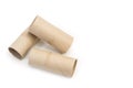 Center of toilet paper rolls without paper Royalty Free Stock Photo