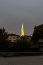 Center and the tower of the city hall of Brussels, Belgium Royalty Free Stock Photo