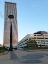 Center of the Universe in downtown of city Tulsa Oklahoma Royalty Free Stock Photo